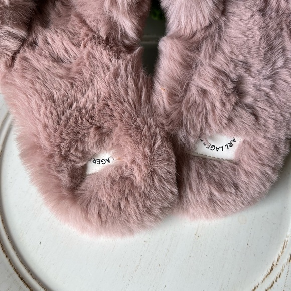 ‼️sold Karl Lagerfeld Paris Lucille fluffy slides size 10 new with tags - Picture 6 of 11
